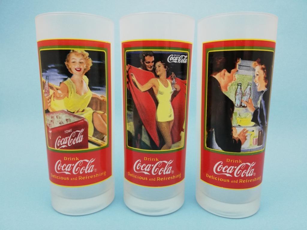 3 verres Coca-Cola vintage, Enlèvement ou Envoi, Neuf, Verre à soda