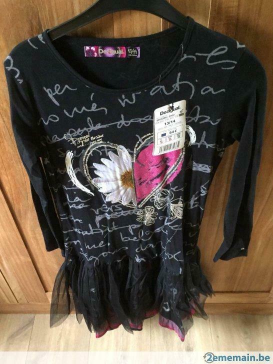 Robe Desigual noir neuve, Enfants & Bébés, Neuf, Fille, Robe ou Jupe