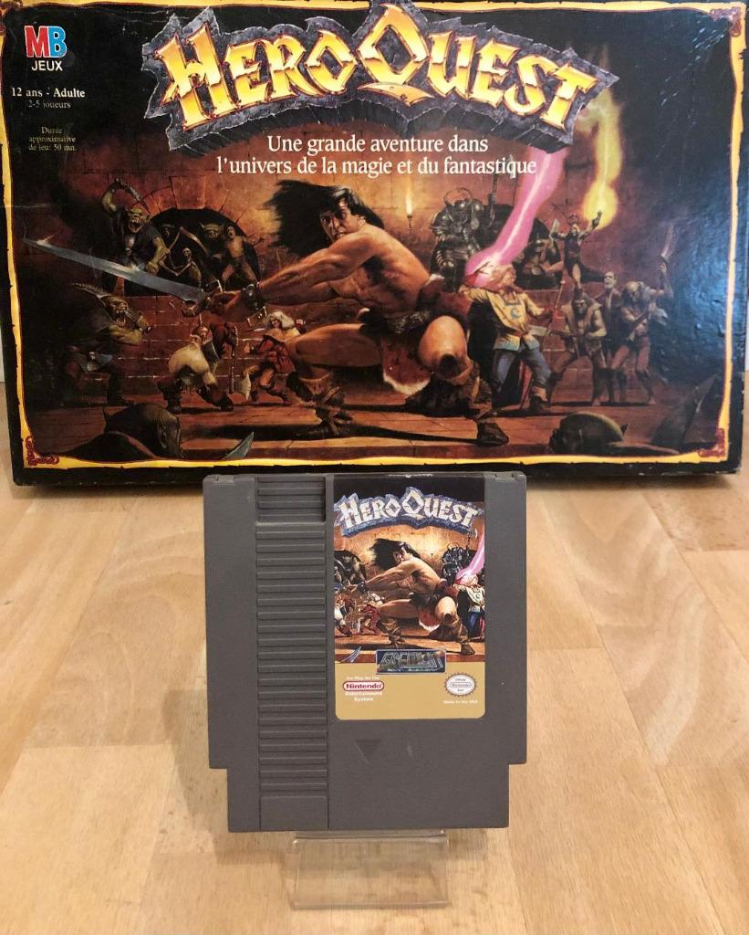 Nintendo NES HeroQuest spel, Ophalen of Verzenden, Zo goed als nieuw
