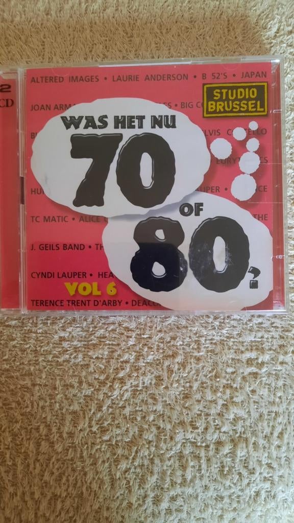 2cd WAS HET NU 70 OF 80? volume 6 (Studio Brussel), Ophalen of Verzenden, Zo goed als nieuw, Pop