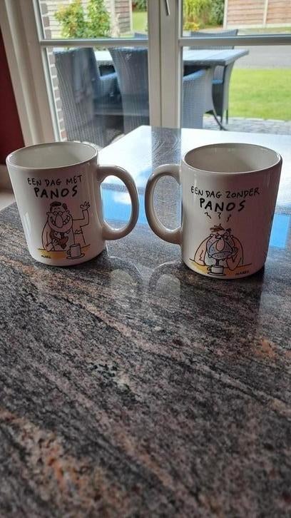 Koffiemok 'Panos' met tekst, Ophalen, Zo goed als nieuw