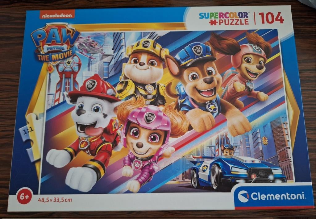 Puzzel Clementoni Paw Patrol The Movie 104 stuks, Enlèvement ou Envoi, Comme neuf