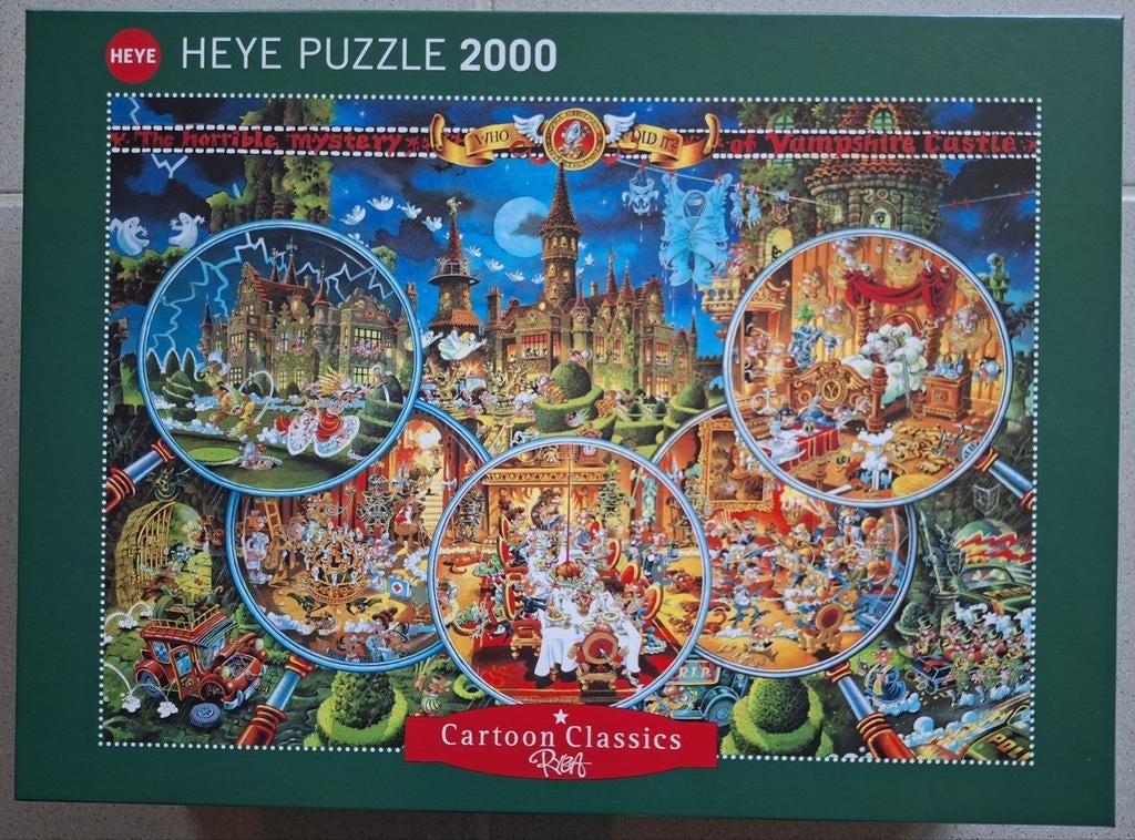 Heye puzzel, Cartoon Classics "Crime Scene" Ryba - 2000 stuk, Ophalen, Zo goed als nieuw
