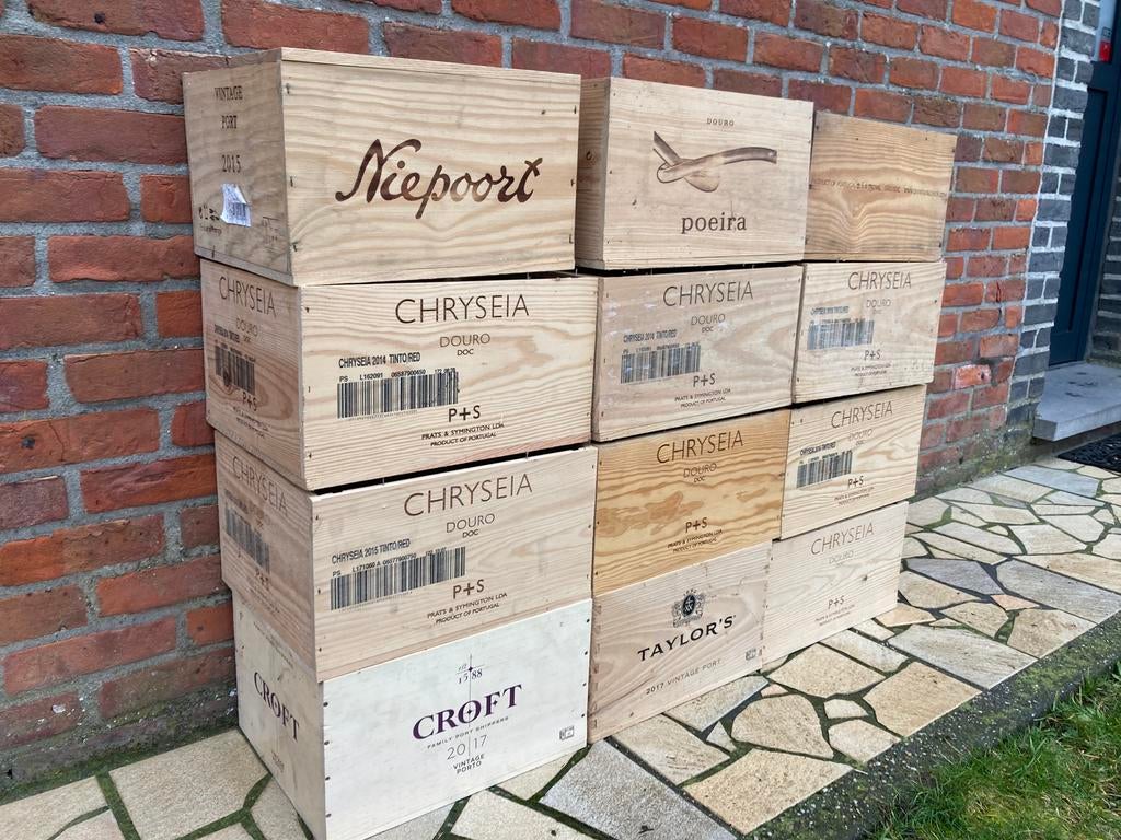 Wijnkistjes voor 6 flessen, Ophalen, Zo goed als nieuw