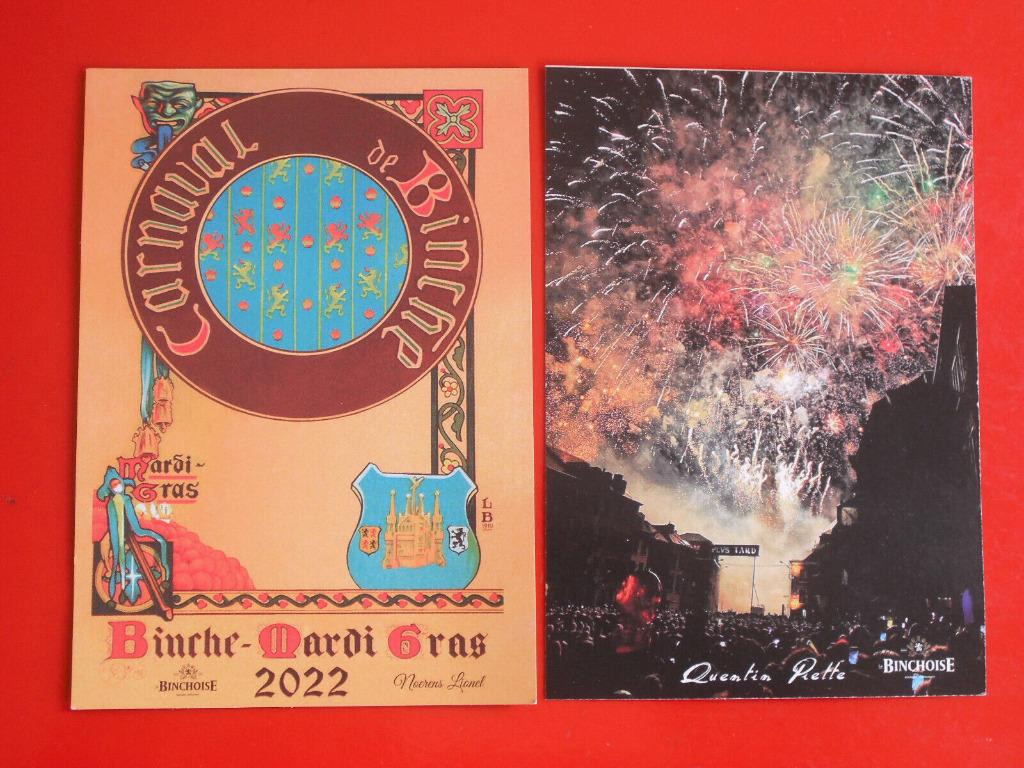Carte Postale Pub * LA BINCHOISE * Carnaval de Binche *, Enlèvement ou Envoi, 1980 à nos jours, Non affranchie, Hainaut