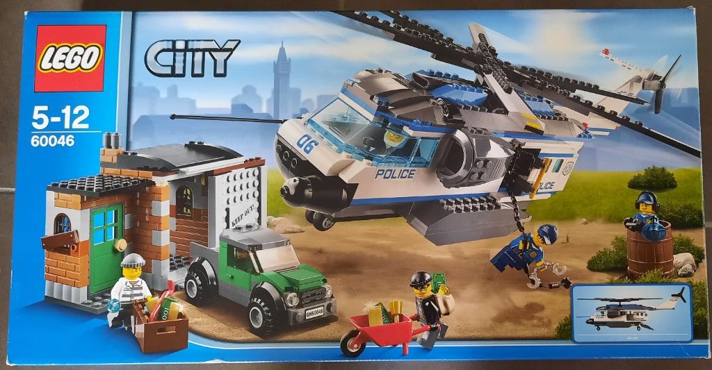 Lego City 60046 - Helicopter Surveillance, Ophalen of Verzenden, Zo goed als nieuw, Complete set, Lego