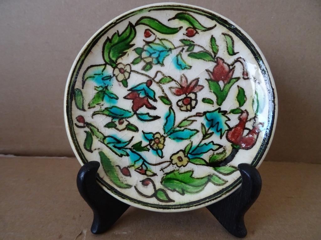Assiette murale vintage assiette murale colorée 12cm 1960, Enlèvement ou Envoi