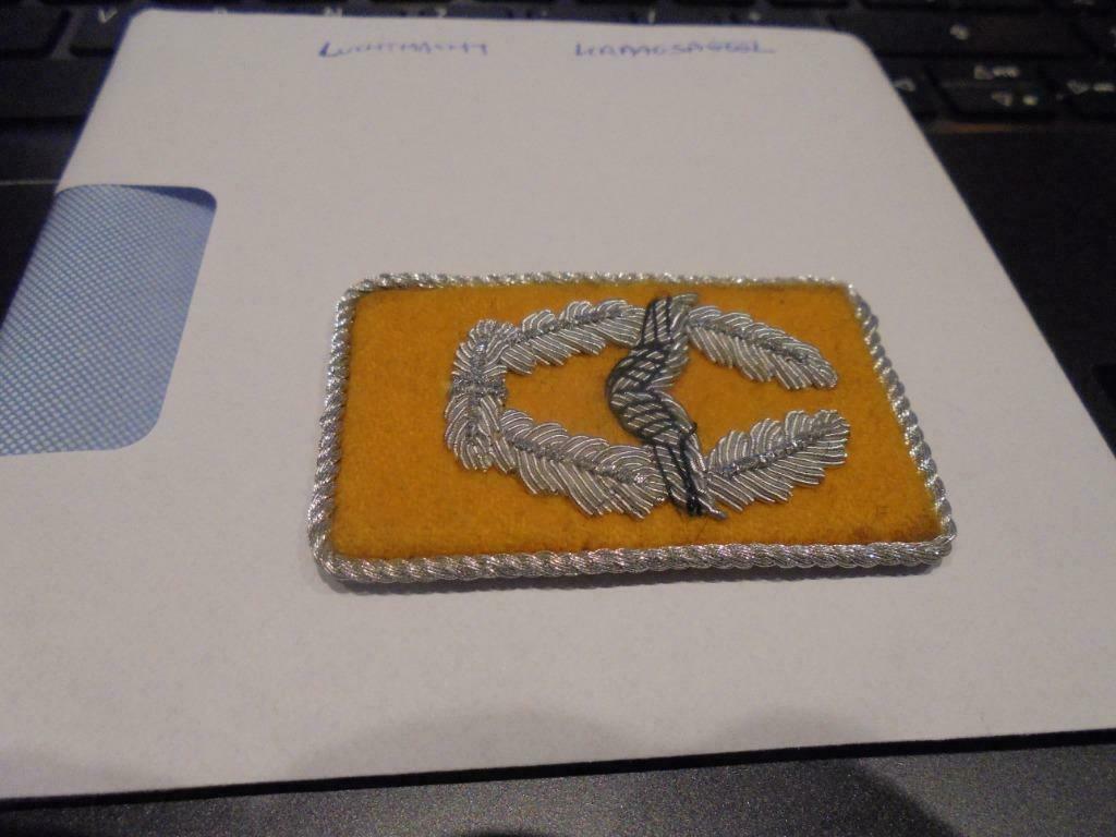 kraagspiegel luchtmacht, Ophalen of Verzenden, Luchtmacht, Embleem of Badge