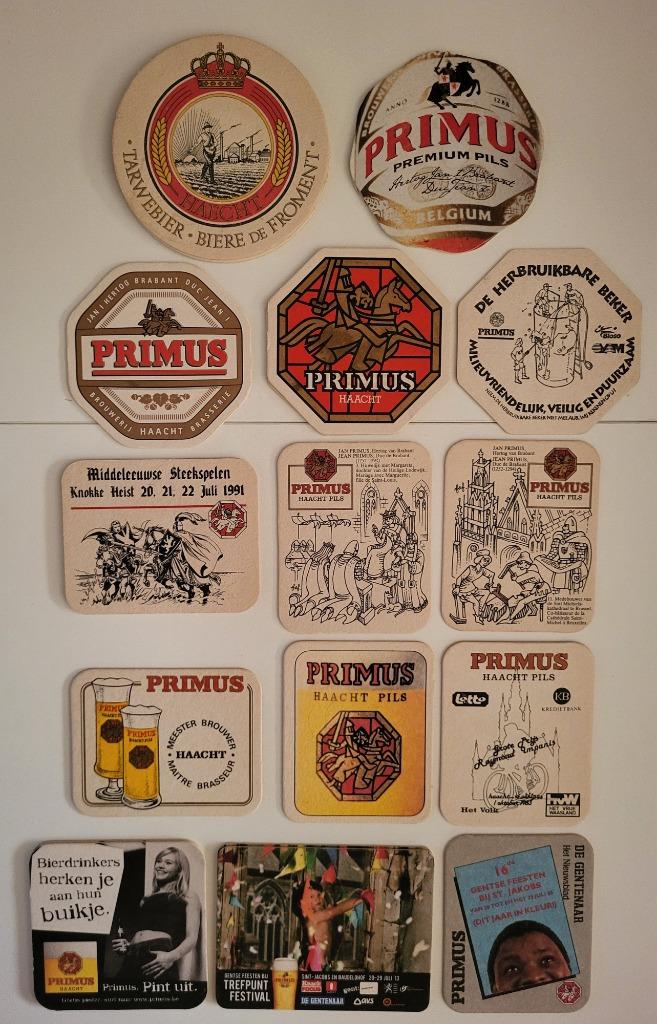 viltje primus haacht premium pils bierviltjes bierkaartjes, Ophalen of Verzenden, Zo goed als nieuw, Viltje(s), Overige merken