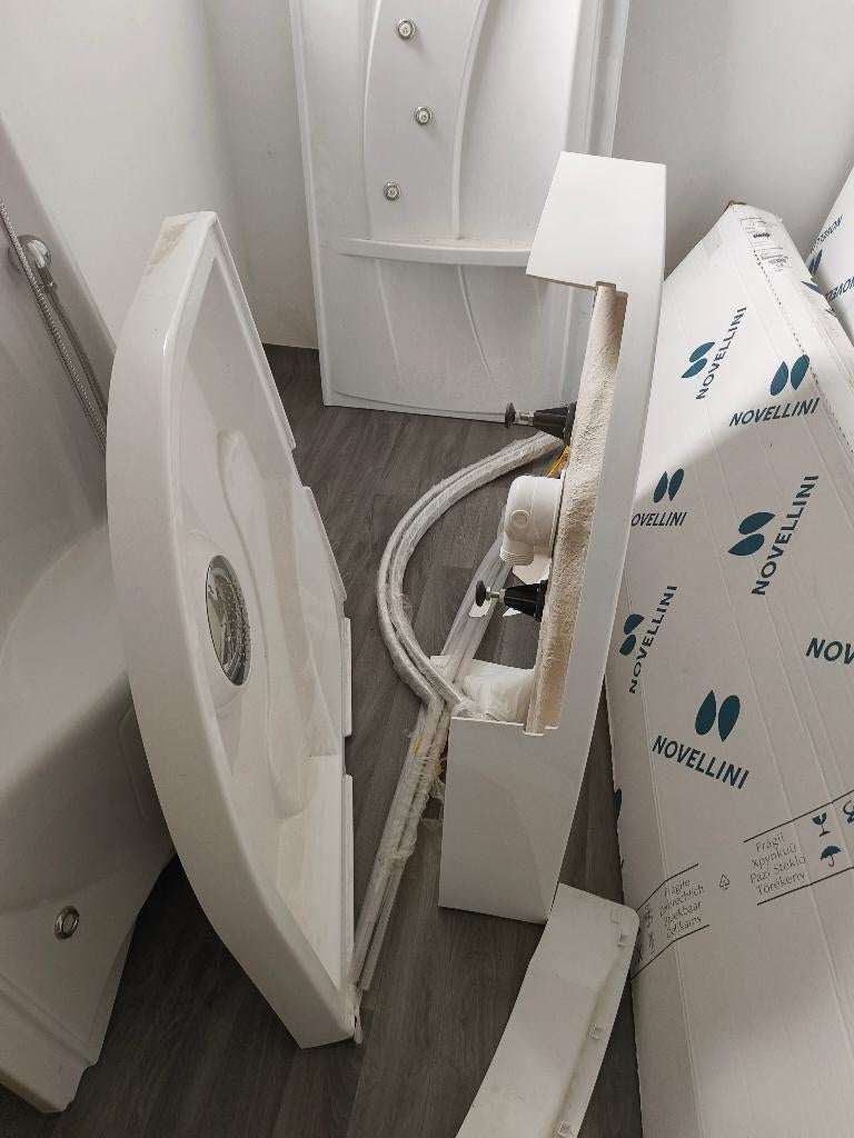 Cabine de douche 90x90 cm – Hauteur 2,10 m – Neuve, Ophalen, Nieuw, Met douche