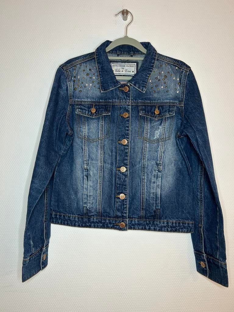Jeansjas Lola & Liza maat L, Enlèvement ou Envoi, Comme neuf, Taille 52/54 (L), Bleu