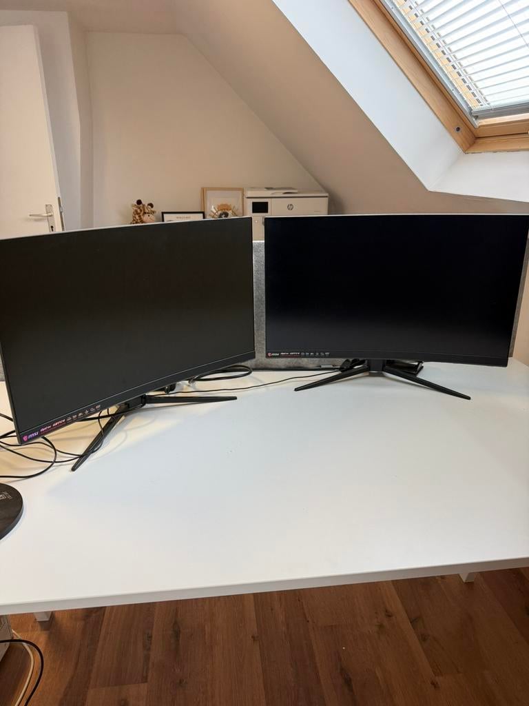 MSI Optic G27C4 curve gaming monitor x2, Computers en Software, Monitoren, Ophalen, Zo goed als nieuw, Gaming