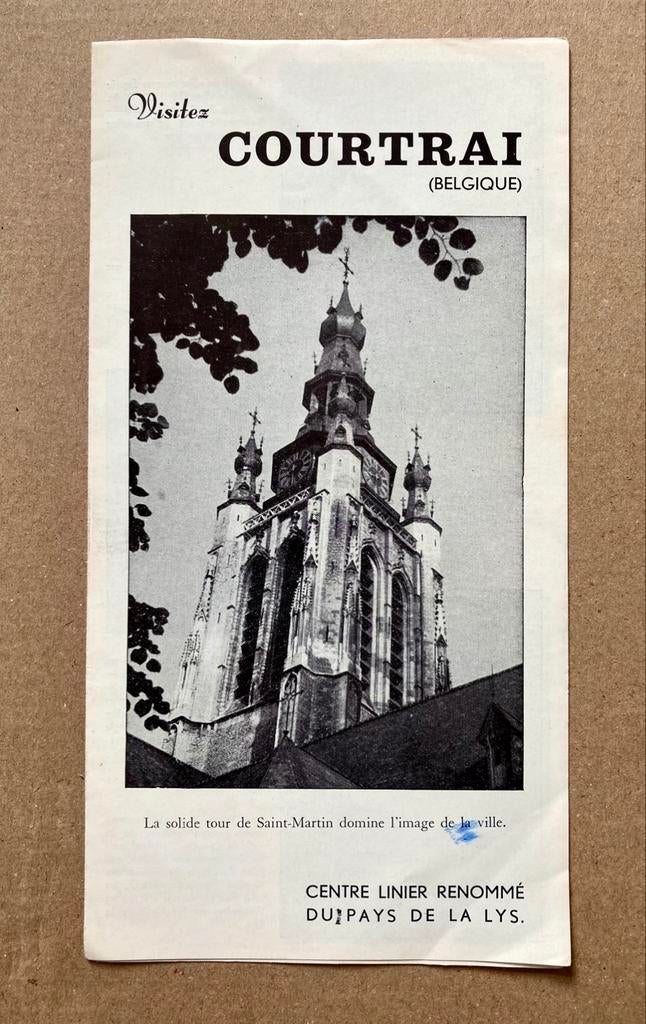 publicitaire folder Kortrijk (in het Frans), Enlèvement ou Envoi, Utilisé