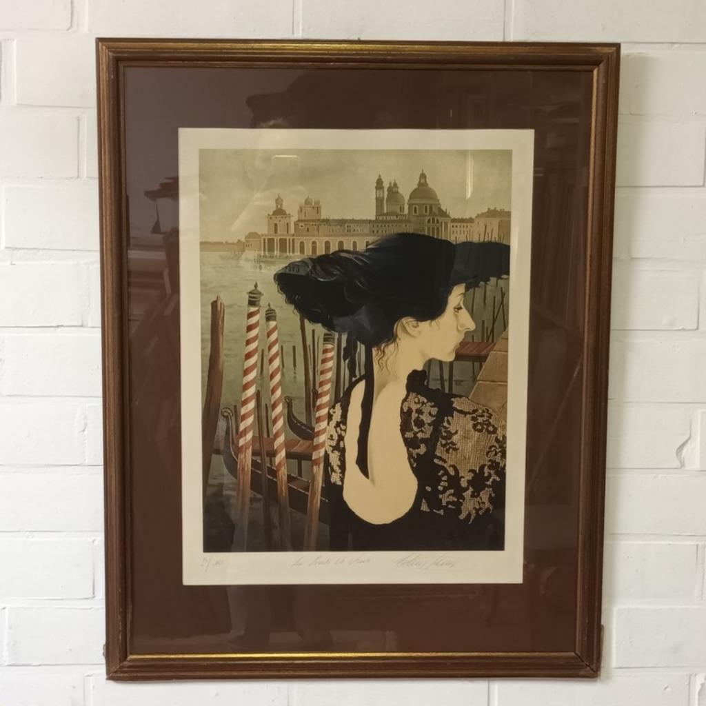 Christian Silvain (1950) - kleuren lithografie genummerd en, Ophalen