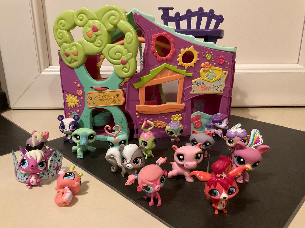 Verzameling vintage LPS Littlest Pet Shop incl. Huisje, Verzamelen, Ophalen of Verzenden, Gebruikt