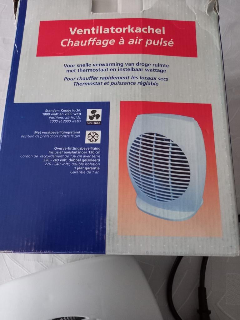 ventilatorkachel voor warm en koud., Elektronische apparatuur, Ophalen of Verzenden, Zo goed als nieuw