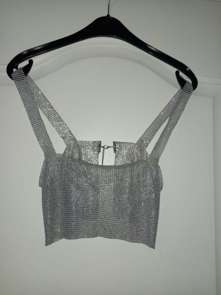 Chain Link croptop, Kleding | Dames, Wit, Chain Link, Ophalen of Verzenden, Maat 36 (S)