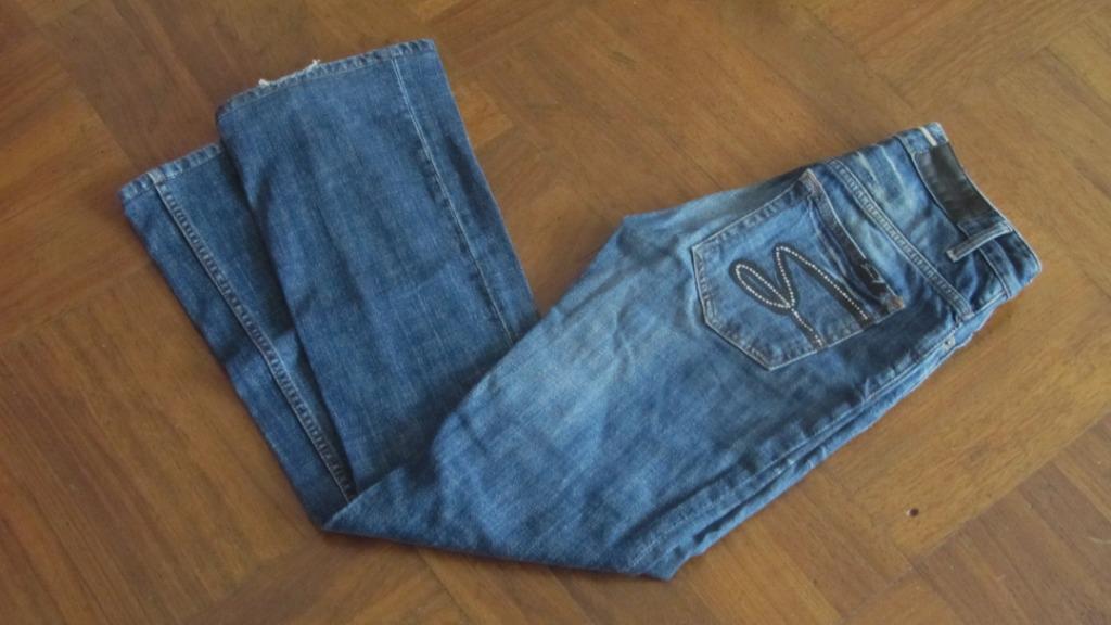jeans seven for all mankinds maat 27, Enlèvement ou Envoi, Porté, Bleu, W27 (confection 34) ou plus petit