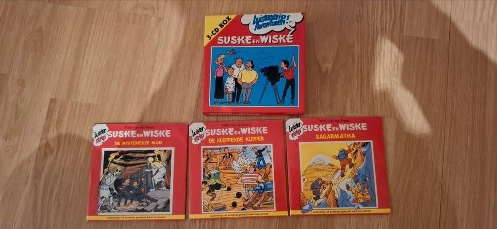 Suske en wiske luister strips box, Ophalen of Verzenden