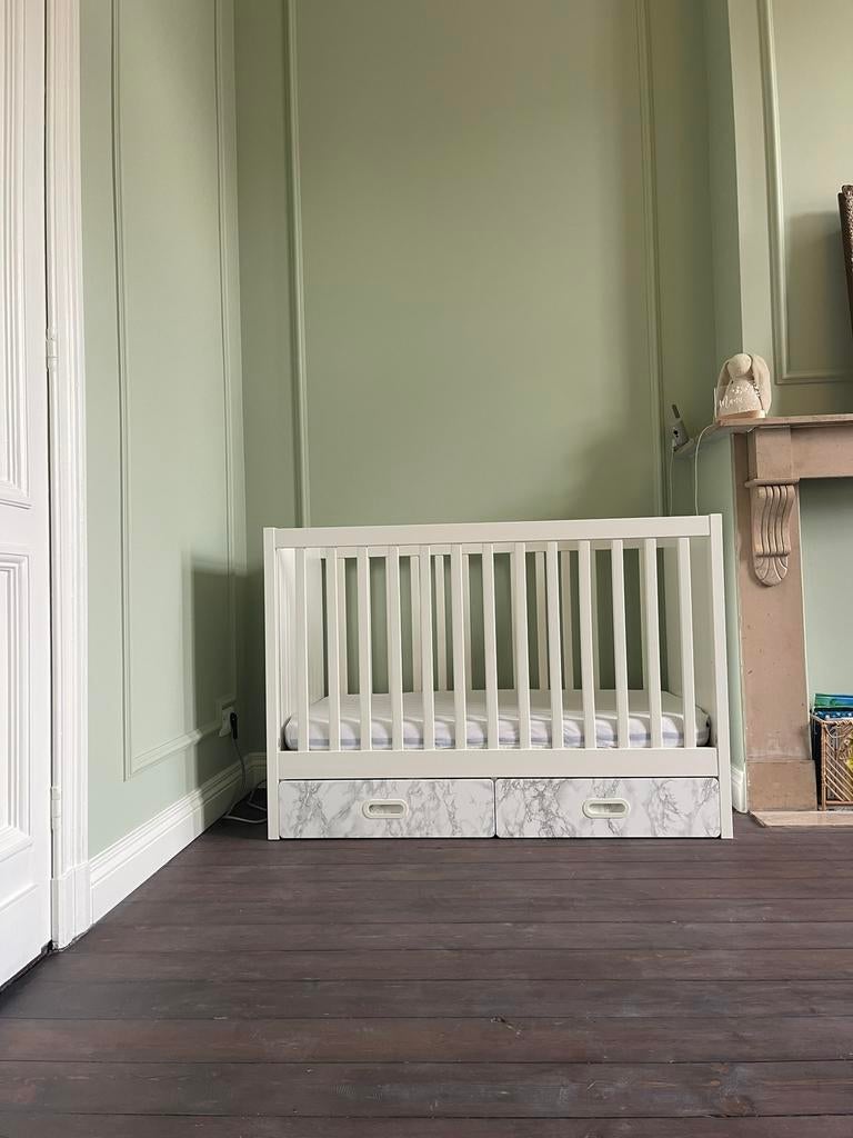 Baby bedje met lades Ikea Stuva, Ophalen, Gebruikt