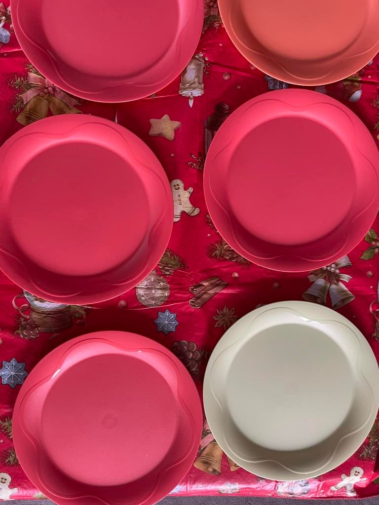 Set aloha borden Tupperware, Huis en Inrichting, Tupperware, Geel, Overige typen, Nieuw