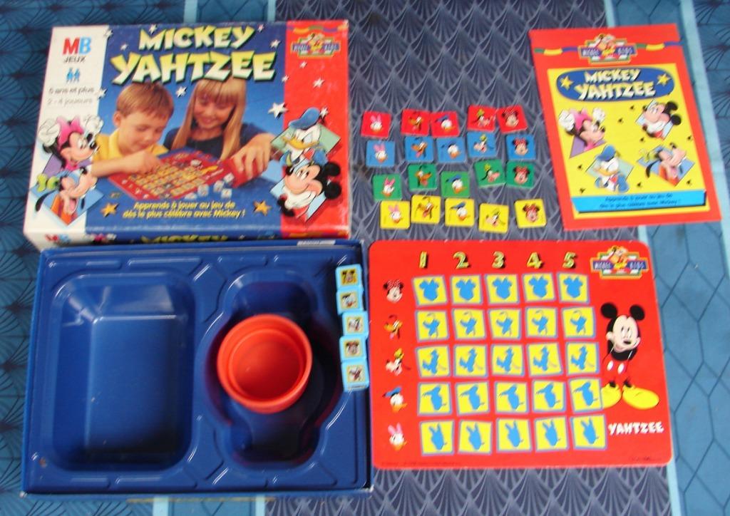 Jeu de société : YAHTZEE MICKEY, Een of twee spelers, Ophalen of Verzenden, Gebruikt, MB