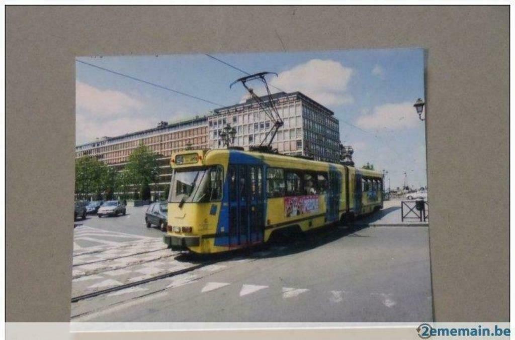 Tram STIB ligne 94 (Jette) Avenue Louise (Bruxelles), Collections, Envoi, Utilisé, Tram, Carte ou Gravure