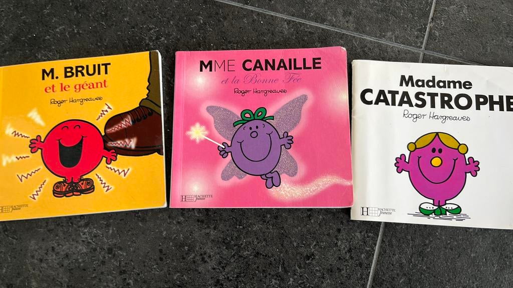 Lot de 3 livres Monsieur Madame, Livres, Utilisé