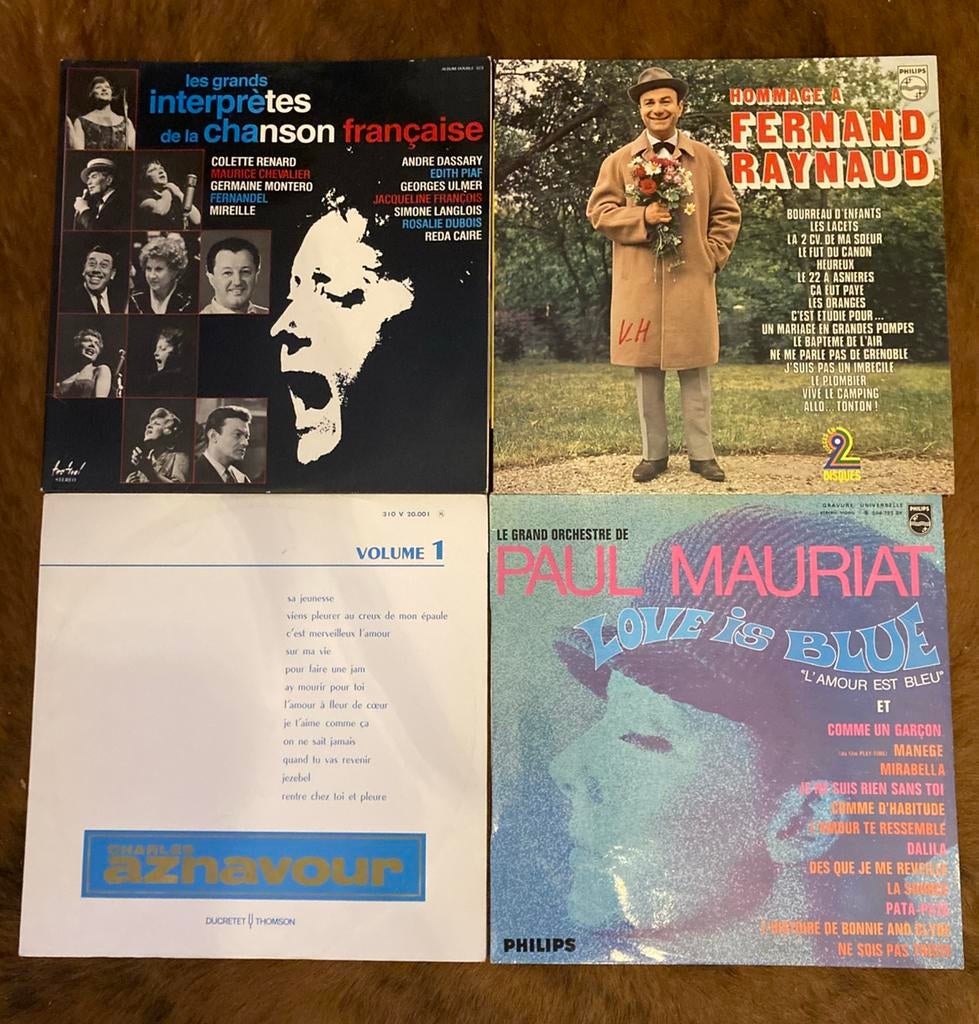 Lot de disques : musique française et allemande, Enlèvement ou Envoi, Utilisé, 12 pouces, Autres genres