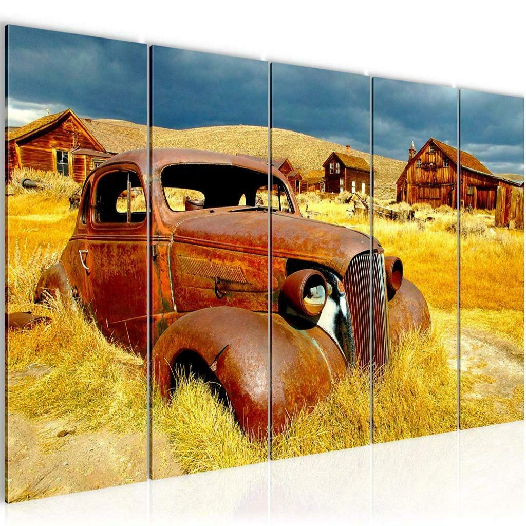 Canvas schilderij 5 luik Old's Mobile 220 x 80 cm, Verzenden