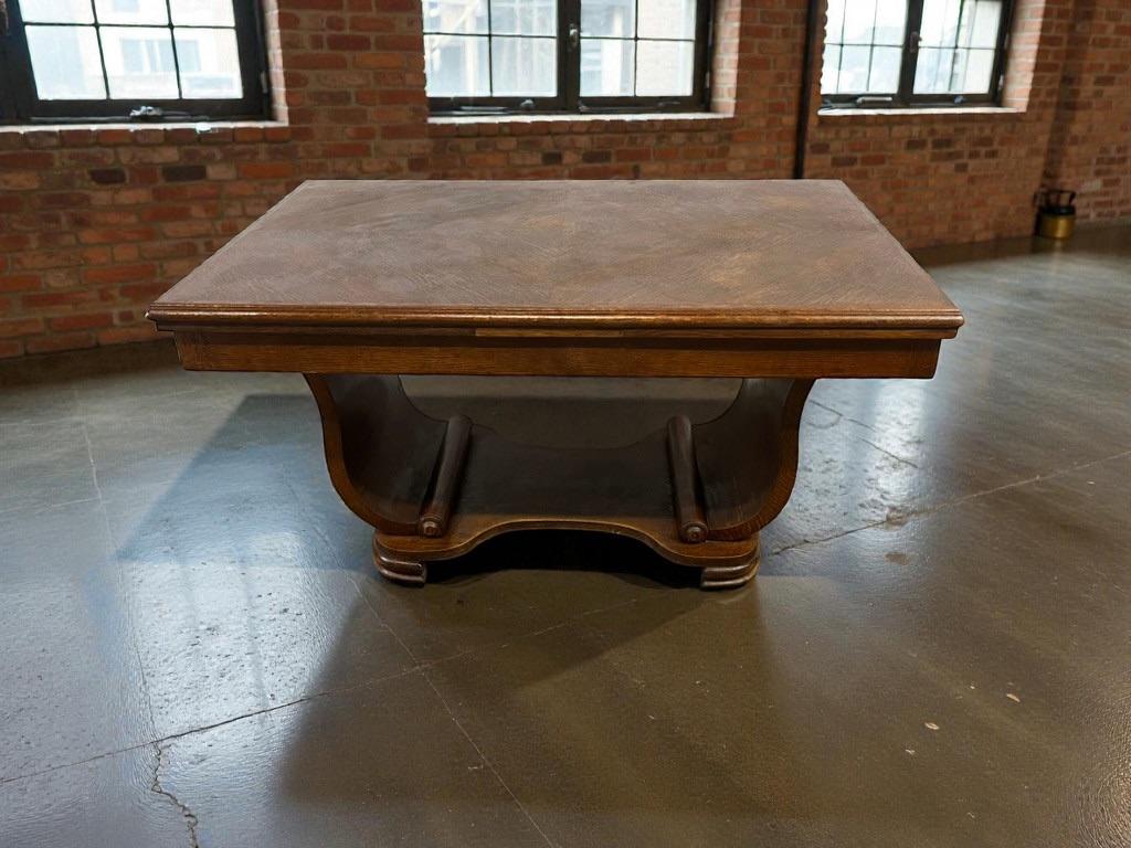 Vintage art deco  eettafel / tafel: uittrekbaar, Antiek en Kunst, Curiosa en Brocante, Ophalen of Verzenden