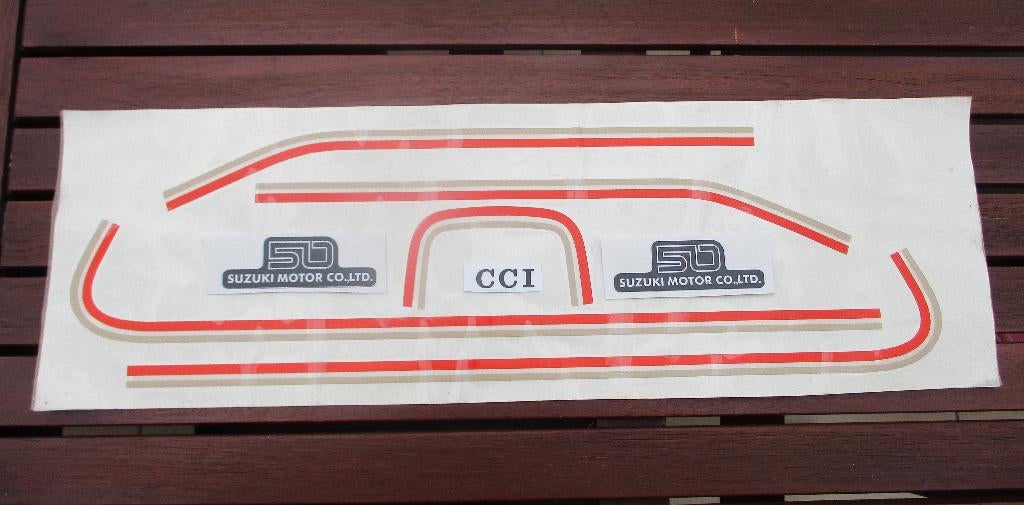 Sticker set SUZUKI AC '78, Ophalen of Verzenden, Nieuw, Tank