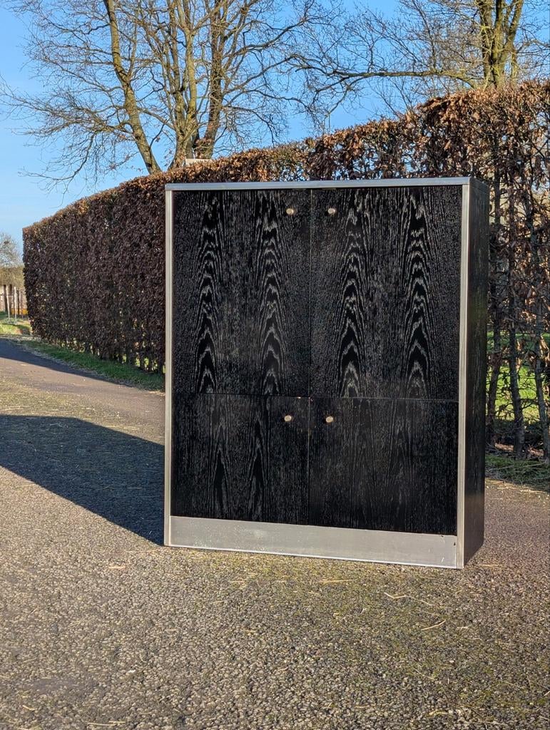 Prachtige vintage wandkast, Ophalen, 100 tot 150 cm, Vintage, 25 tot 50 cm