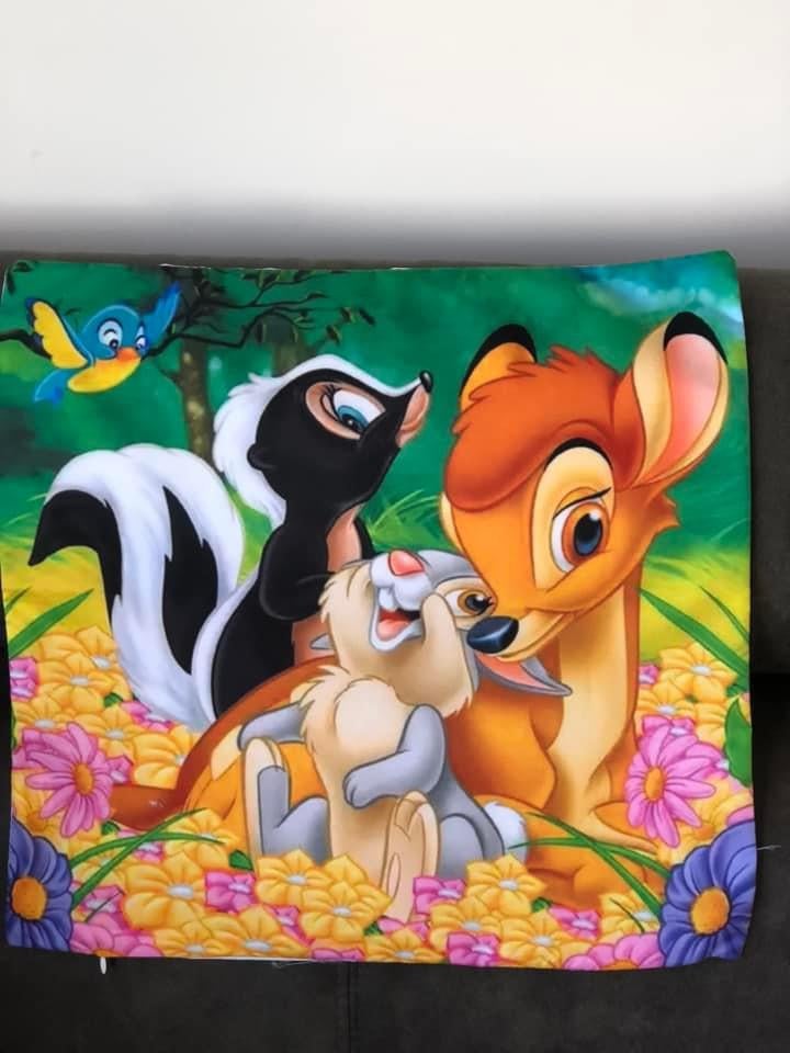 Housse de coussin bambi avec garnissage intérieur, Maison & Meubles, Neuf