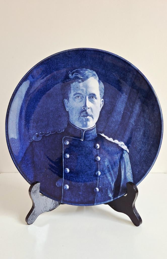 Oud wandbord Koning Albert I april 1915 De Sphinx, Ophalen of Verzenden