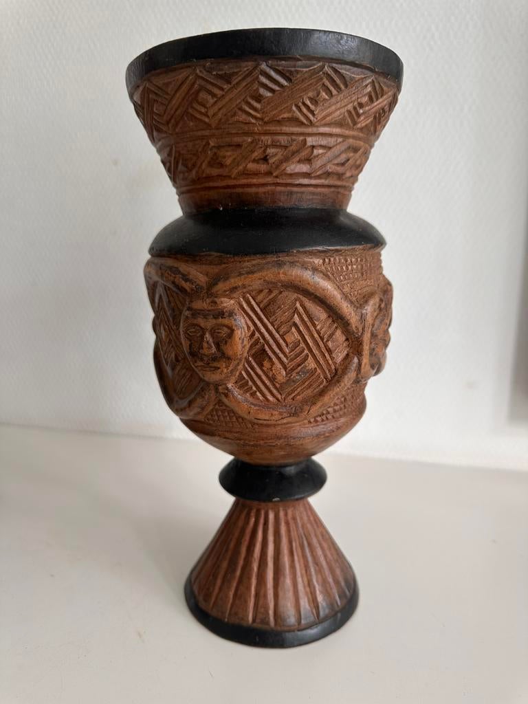 Kuba Palmwijnbeker privé collectie Matadi Afrikaanse kunst, Antiek en Kunst, Verzenden