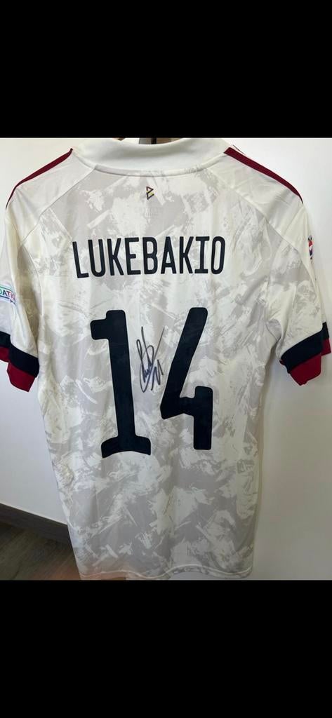 Gesigneerd Match shirt Lukebakio Nations League, Ophalen, Shirt