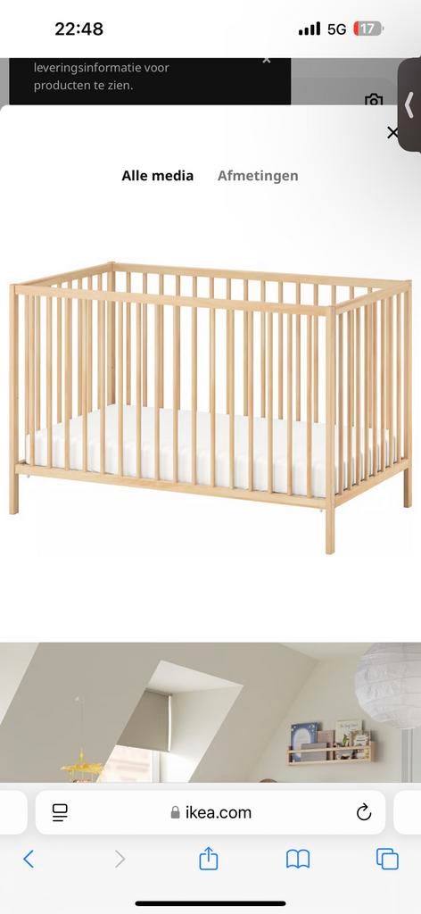 Ikea SNIGLAR Babybedje, Ophalen, Zo goed als nieuw