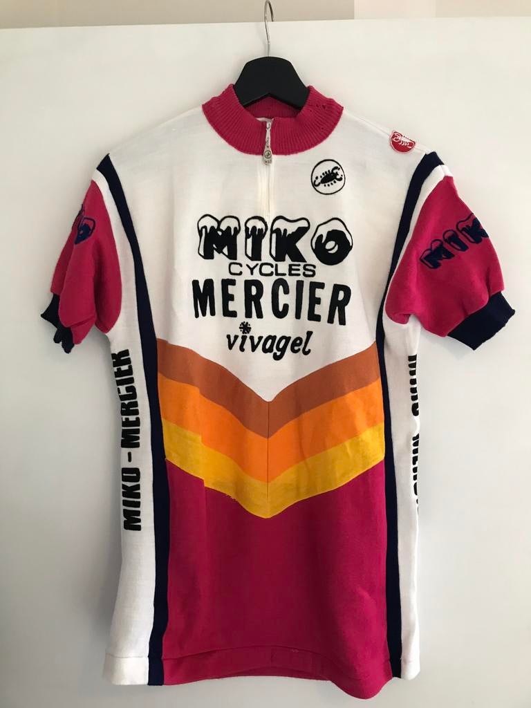 Retro wielertrui Miko Mercier, Ophalen of Verzenden