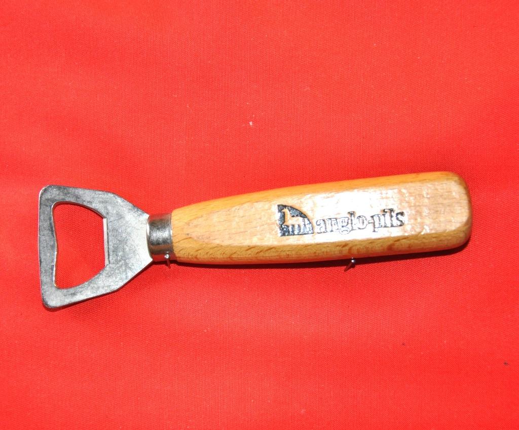 decapsuleur  bois et metal publicitaire anglo-pils (x2115), Verzamelen, Biermerken, Ophalen of Verzenden, Gebruikt, Flesopener