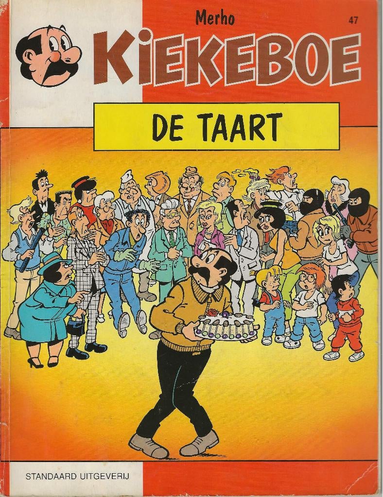 Kiekeboe - De taart (1ste druk), Boeken, Gelezen, Eén stripboek, Merho, Ophalen of Verzenden