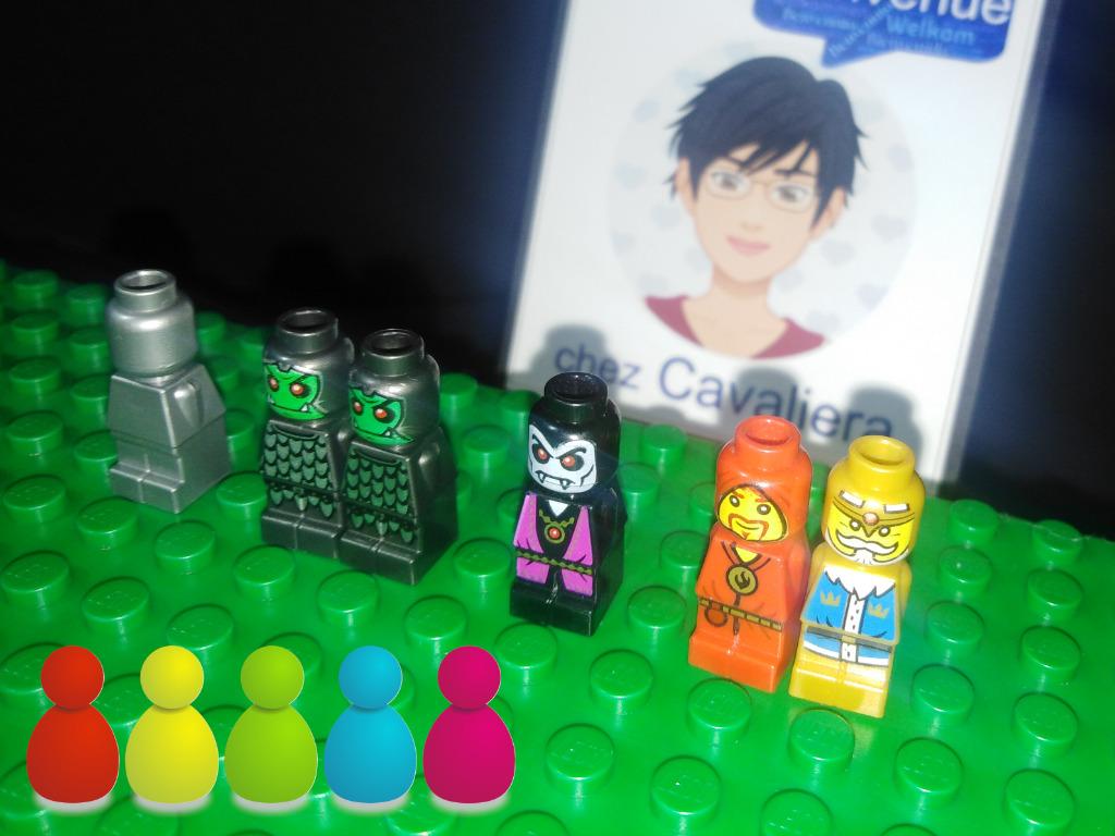 Set van 6 Lego-microfiguren - Heroica - Lego Games, Ophalen of Verzenden, Zo goed als nieuw, Losse stenen, Lego