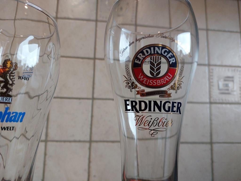 Duitse bierglazen 0.5L, Verzamelen, Ophalen of Verzenden, Zo goed als nieuw, Bierglas