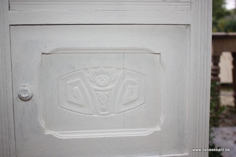 Retro antiek oud artdeco kastje nachttafel, Ophalen of Verzenden