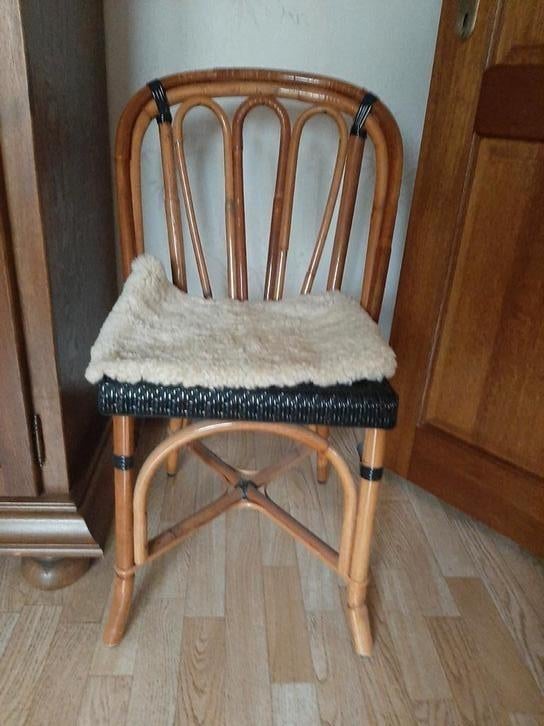 Vintage rotan stoel, Huis en Inrichting, Stoelen, Ophalen, Gebruikt