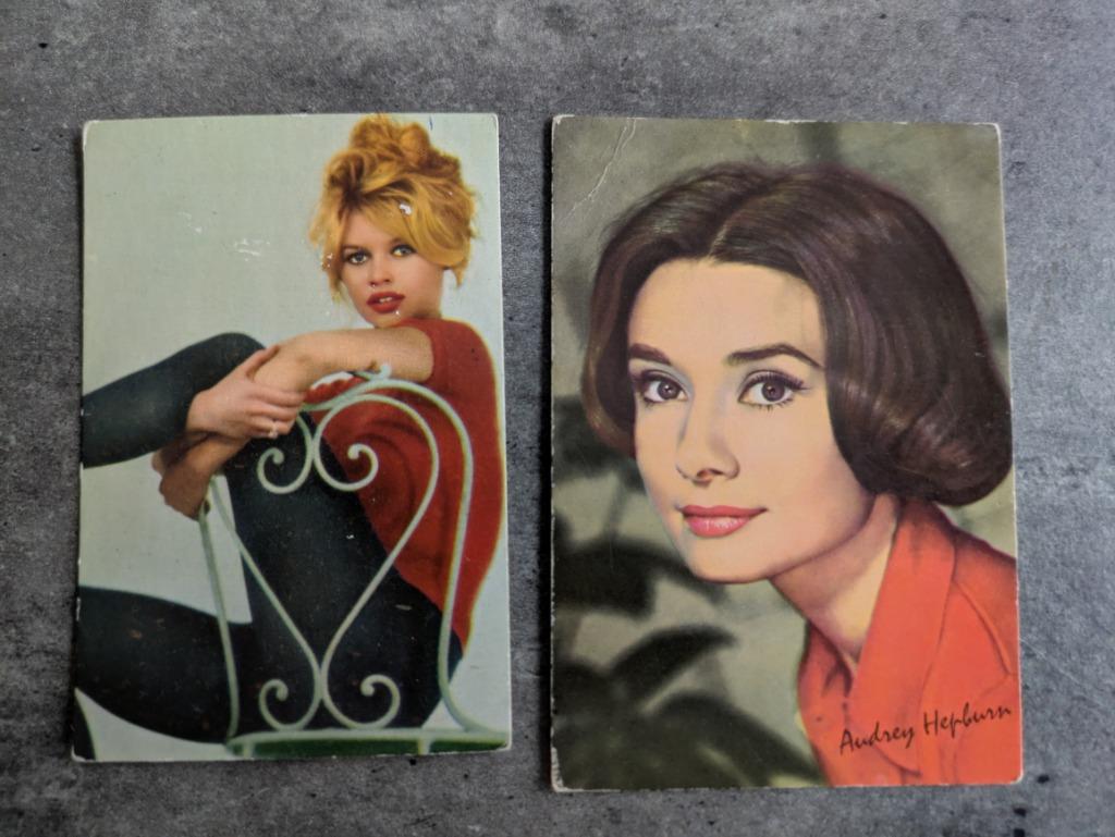 MAPLE LEAF FILMSTERREN jaren 50/60 BARDOT/HEPBURN, Verzenden