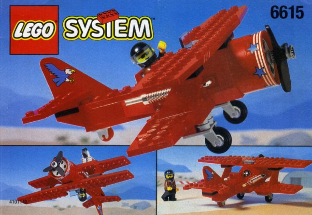 LEGO Classic Town Airport 6615 Eagle Stunt Flyer, Kinderen en Baby's, Speelgoed | Duplo en Lego, Ophalen of Verzenden, Zo goed als nieuw