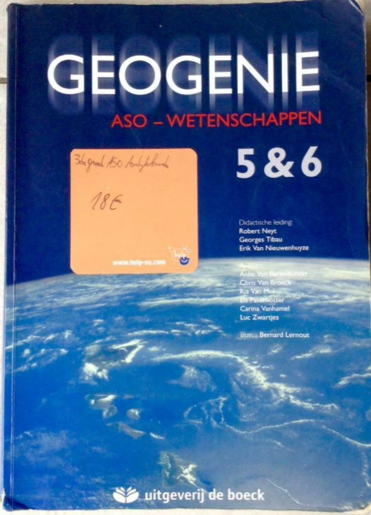 Te koop Aardrijkskunde Geogenie, 3de graad ASO, Boeken, Ophalen, Zo goed als nieuw, ASO, Aardrijkskunde