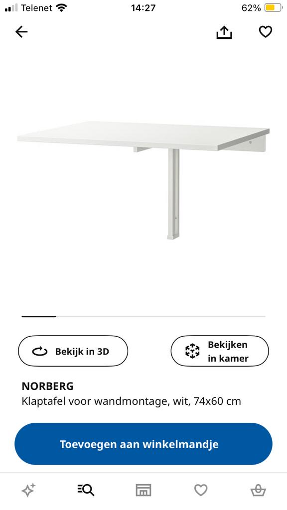 Klaptafeltje, Huis en Inrichting, Ophalen, Gebruikt