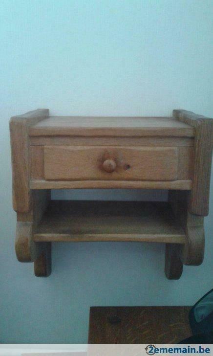 A vendre petit meuble suspendu en chêne avec tiroir, Antiquités & Art, Enlèvement